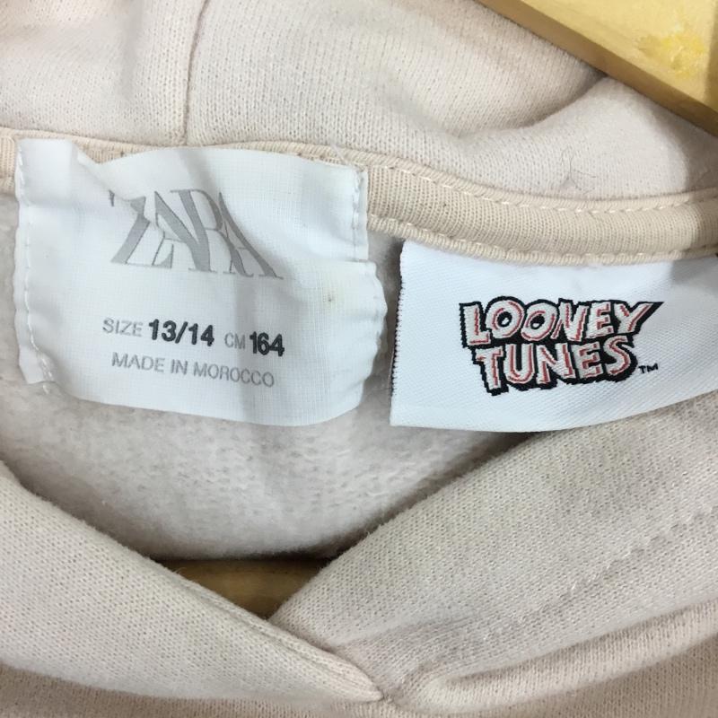 ザラ ZARA パーカー 長袖 160cm プリント 桃 / ピンク /  ガールズ USED 古着 中古 10110565