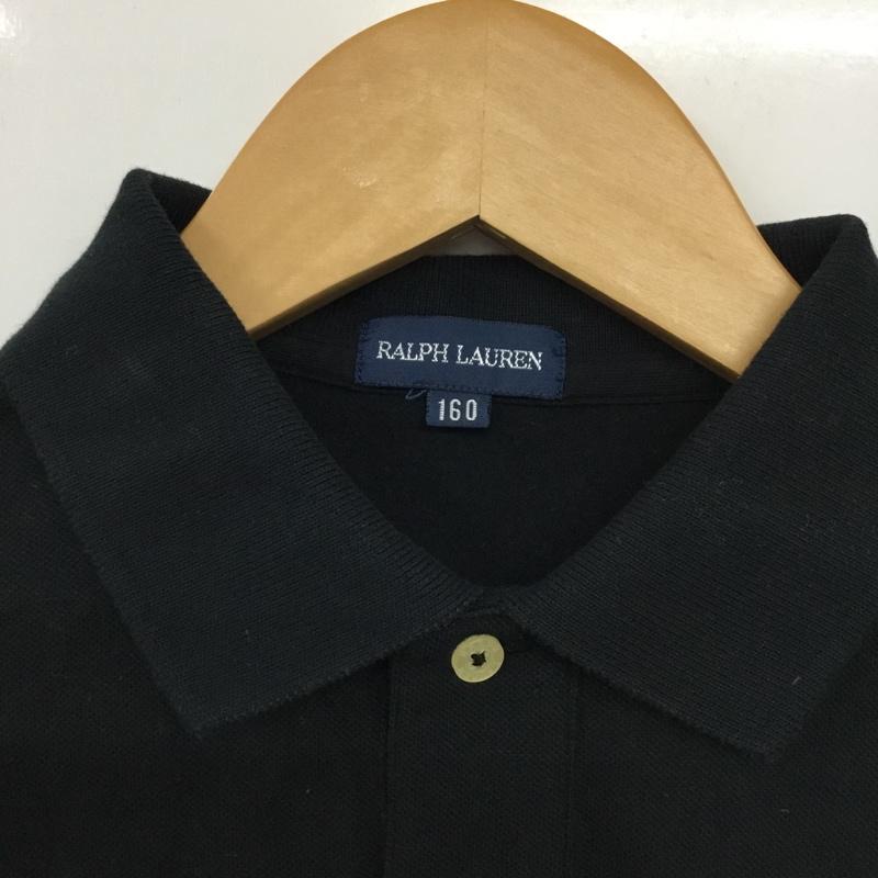 ラルフローレン RALPHLAUREN ポロシャツ 半袖 3132-4270 キッズ 160cm 160cm ワンポイント 黒 / ブラック /  ガールズ USED 古着 中古 10144694