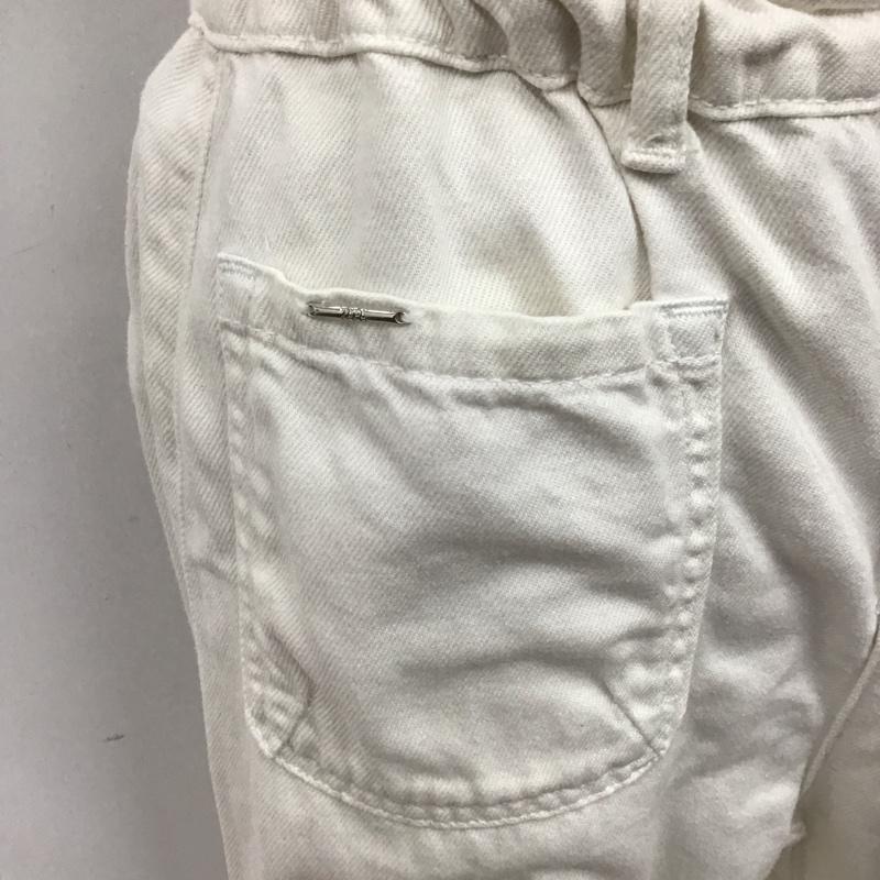 ザラ ZARA パンツ デニム、ジーンズ 5862 070 712 コットン テーパード ワイドパンツ 無地 オフホワイト / オフホワイト /  レディース USED 古着 中古 10119626