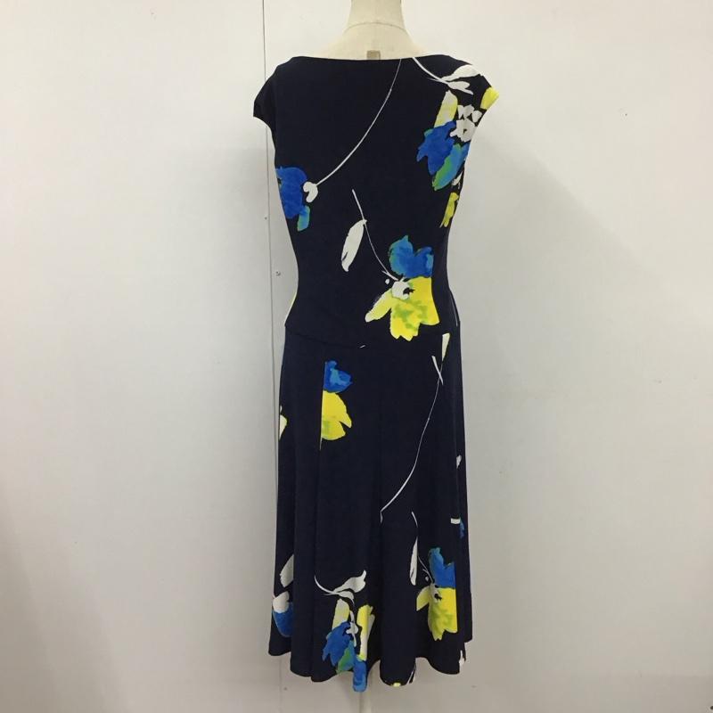 ローレンラルフローレン LAUREN RALPH LAUREN ワンピース ひざ丈スカート 250665469001 ドレープ 4 総柄 マルチカラー / マルチカラー /  レディース USED 古着 中古 10117380