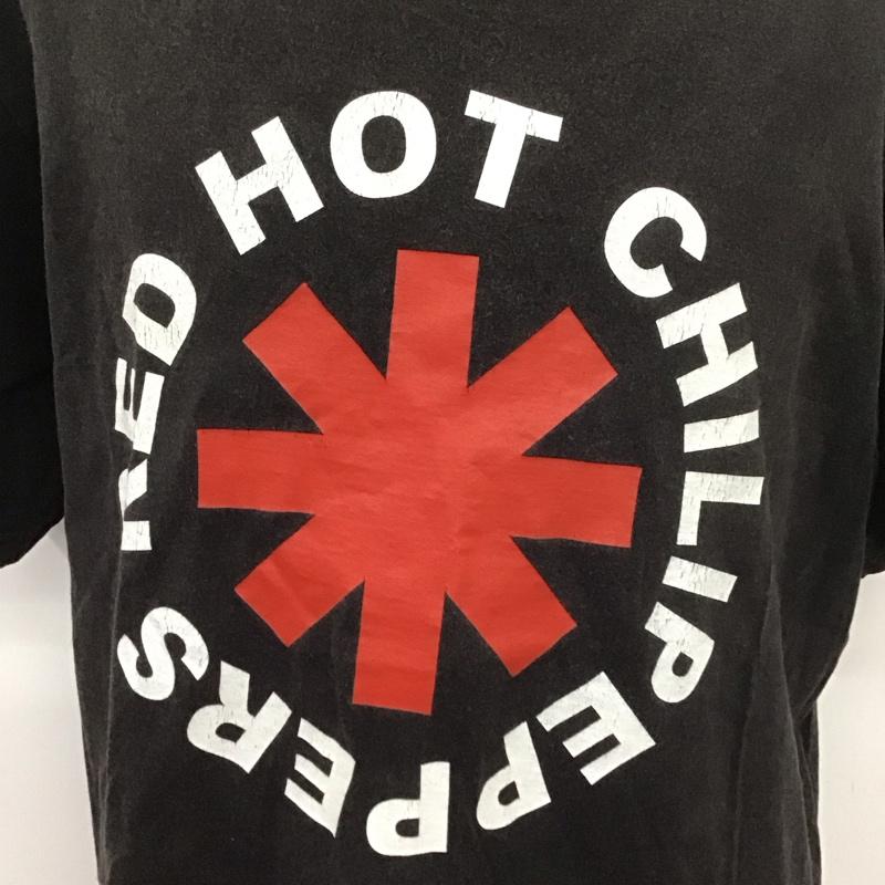 ザ ジーティーシー THE GTS Tシャツ 半袖 RED HOT CHILI PEPPERS バンドT クルーネック ロゴ、文字 黒 / ブラック /  メンズ USED 古着 中古 10107650