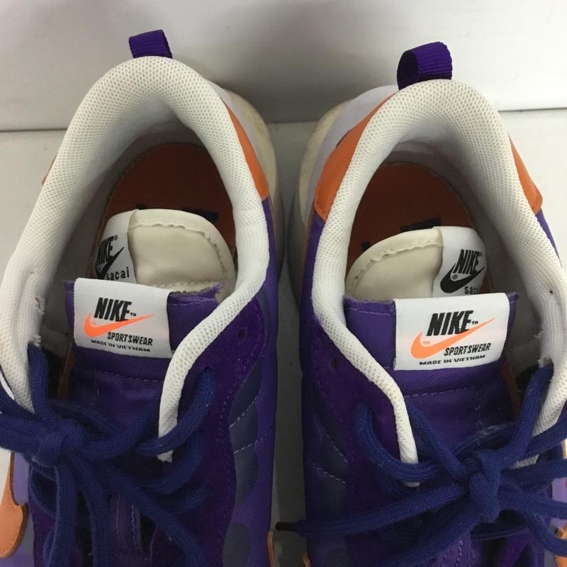 ナイキ NIKE スニーカー スニーカー DD1875 500 VAPORWAFFLE SACAI 27.5cm 箱有 27.5cm ロゴ、文字 紫 / パープル / X 白 / ホワイト / X 橙 / オレンジ /  メンズ USED 古着 中古 10130014