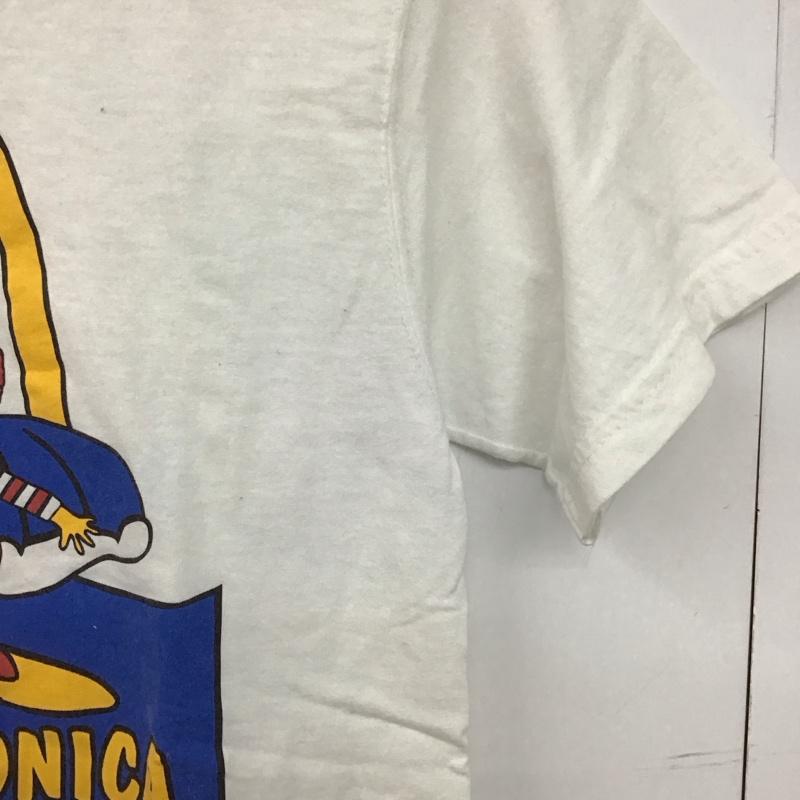 フルーツオブザルーム FRUIT OF THE LOOM Tシャツ 半袖 半袖カットソー プリントTシャツ クルーネックカットソー S プリント 白 / ホワイト /  メンズ USED 古着 中古 10146706