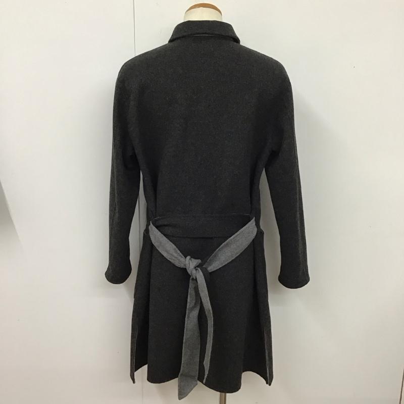 アダムエロペ ADAM ET ROPE  コート コート一般 GMO-1608-B ロング丈 M 無地 ダークグレー / ダークグレー /  メンズ USED 古着 中古 10118814
