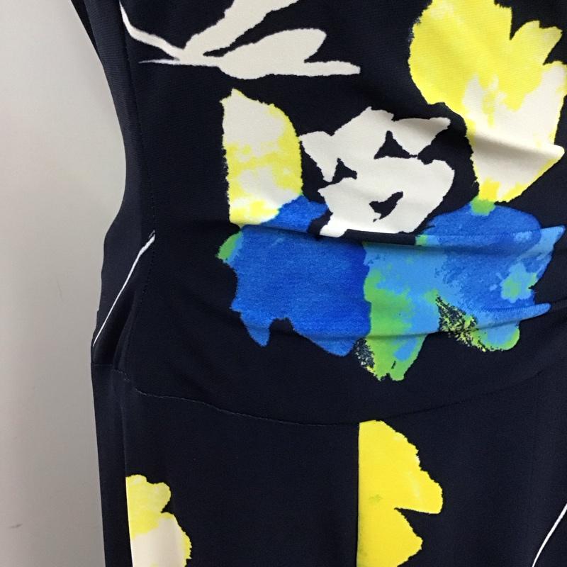 ローレンラルフローレン LAUREN RALPH LAUREN ワンピース ひざ丈スカート 250665469001 ドレープ 4 総柄 マルチカラー / マルチカラー /  レディース USED 古着 中古 10117380