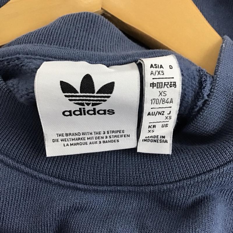 アディダス adidas トレーナー 長袖 hk7345 RekiveCrewSweatshirt 長袖トレーナー XS ロゴ、文字 紺 / ネイビー /  メンズ USED 古着 中古 10139178