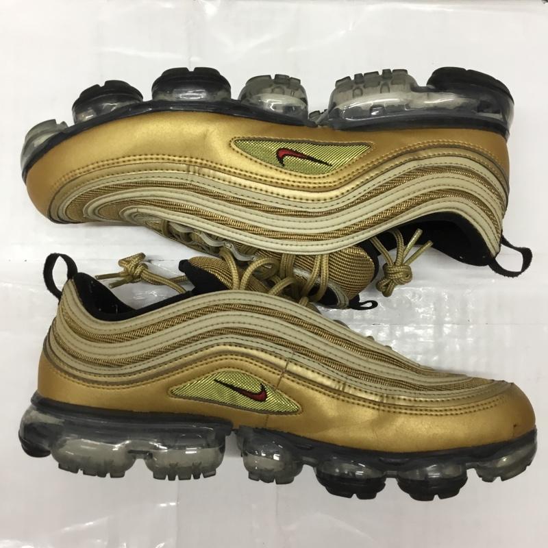 ナイキ NIKE スニーカー スニーカー AJ7291 700 AIR VAPORMAX 97 29cm 箱有 29.0cm ワンポイント 金 / ゴールド / X 黒 / ブラック /  メンズ USED 古着 中古 10111044