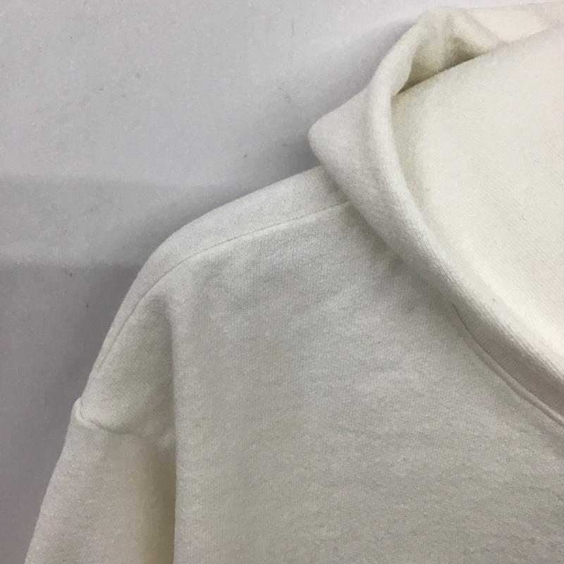 ロサンゼルスアパレル LOS ANGELES APPAREL パーカー 長袖 長袖トレーナー スウェット クルーネック プルオーバー M 無地 白 / ホワイト /  メンズ USED 古着 中古 10140645