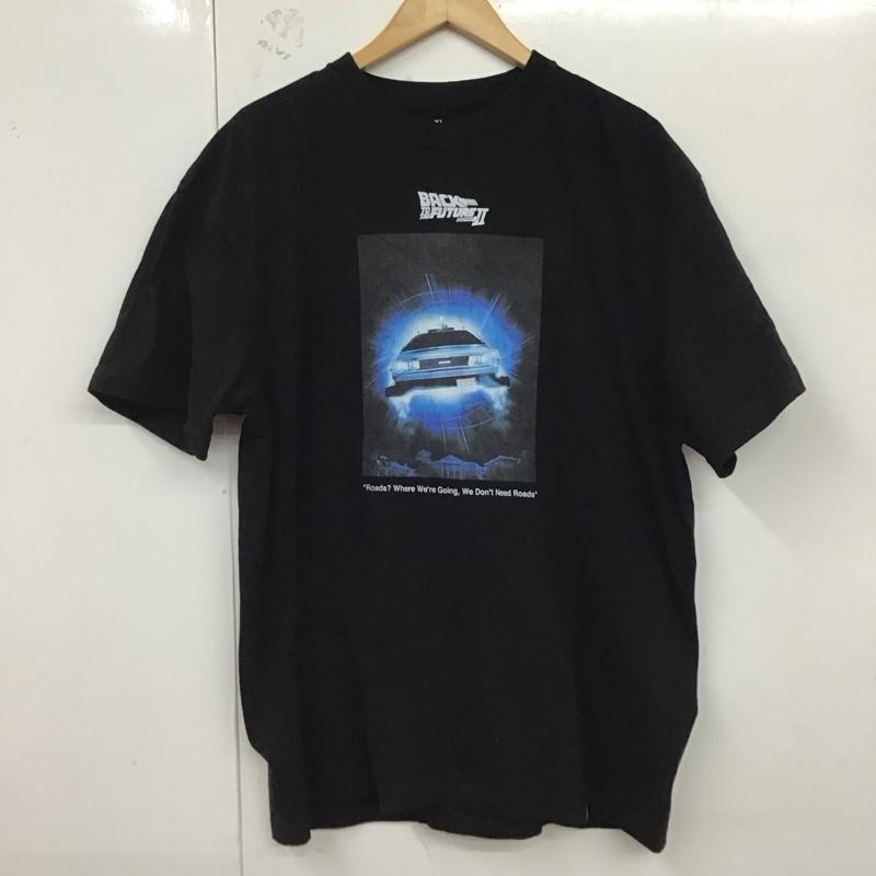 古着 USED Tシャツ 半袖 BACK TO THE FUTURE2 映画Tシャツ XL プリント 黒 / ブラック /  メンズ USED 古着 中古 10123387