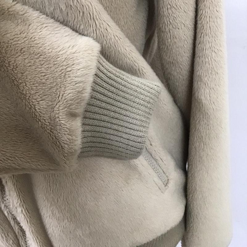 ビームスボーイ BEAMS BOY パーカー 長袖 ジップパーカー 無地 ベージュ / ベージュ /  レディース USED 古着 中古 10124507