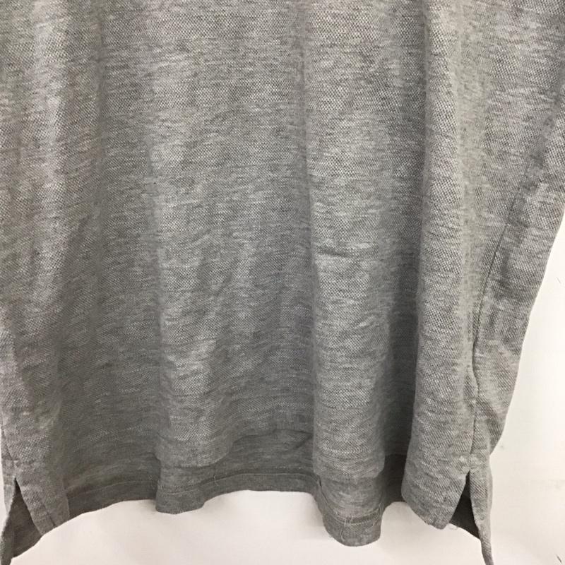 トミーヒルフィガー TOMMY HILFIGER ポロシャツ 半袖 半袖ポロシャツ カラーシャツ 半袖カットソー M 無地 灰 / グレー /  メンズ USED 古着 中古 10141668