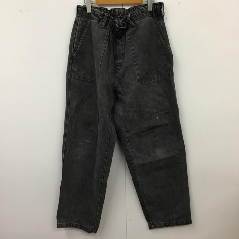 ストレイト STRAIIIGHT パンツ デニム、ジーンズ M 無地 黒 / ブラック /  メンズ USED 古着 中古 10118030