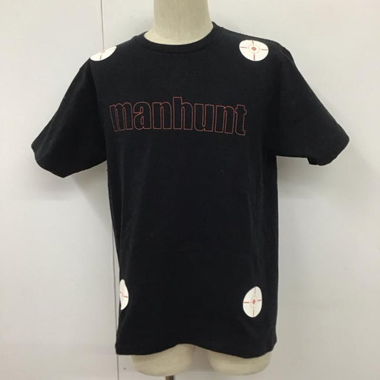 アベイシングエイプ A BATHING APE Tシャツ 半袖 BAPE MANHUNT バックプリント M プリント 黒 / ブラック /  メンズ USED 古着 中古 10111177