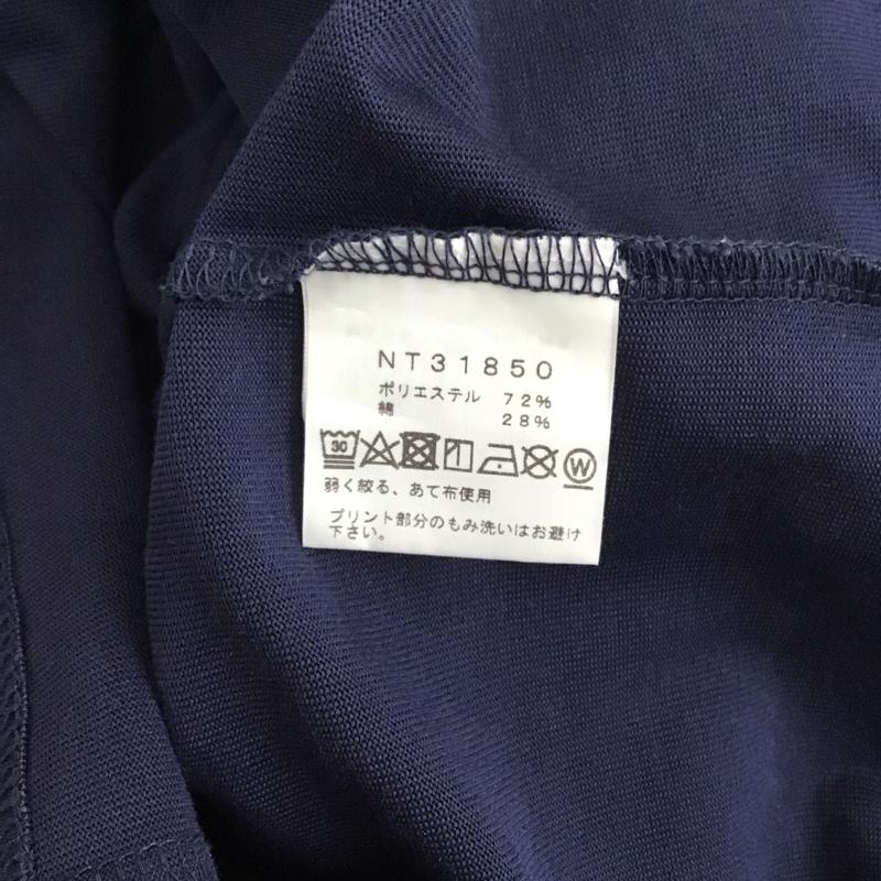 ザノースフェイス THE NORTH FACE Tシャツ 半袖 nt31850 トレッキング半袖Tシャツ プリントTシャツ XL ロゴ、文字 紺 / ネイビー /  メンズ USED 古着 中古 10127422