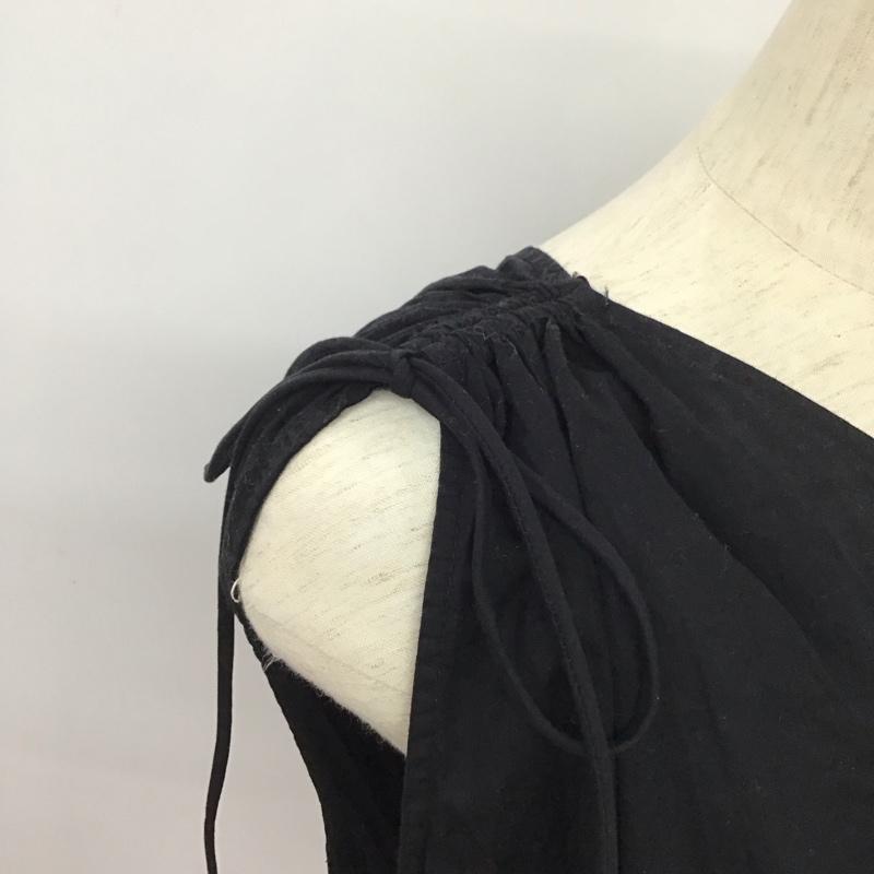 ザラ ZARA カットソー 半袖 M 無地 黒 / ブラック /  レディース USED 古着 中古 10150916