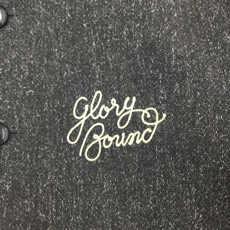 クーティー COOTIE ジャケット、上着 ジャンパー、ブルゾン ウールジャケット M ロゴ、文字 X 刺繍 黒 / ブラック / X ダークグレー / ダークグレー /  メンズ USED 古着 中古 10139150