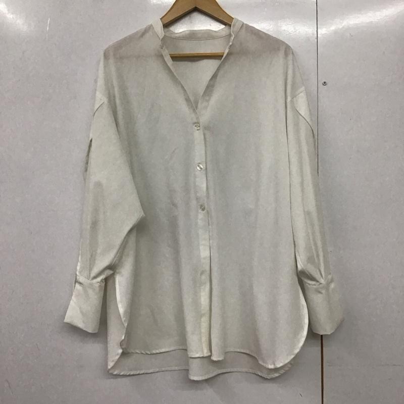 ユナイテッドアローズ UNITED ARROWS シャツ、ブラウス 長袖 9111-673-0018 MARW UNITED ARROWS タック スリーブシャツ 無地 白 / ホワイト /  レディース USED 古着 中古 10142147