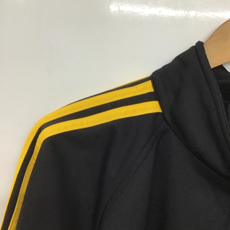 アディダス adidas ジャケット、上着 ジャケット、ブレザー ジップアップジャケット アウター ジャージ 古着 M ロゴ、文字 黒 / ブラック /  メンズ USED 古着 中古 10146990