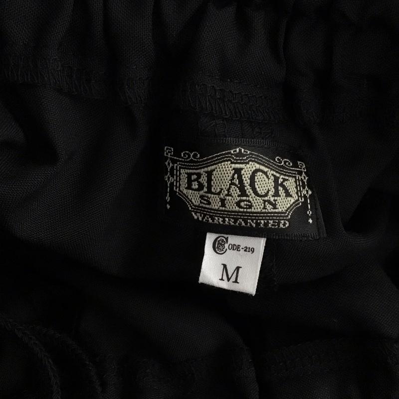 ブラックサイン BLACK SIGN パンツ ワークパンツ、ペインターパンツ ワイドパンツ カジュアルパンツ ワークパンツ M 無地 黒 / ブラック /  メンズ USED 古着 中古 10150763