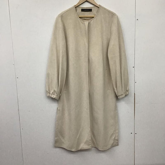 ザラ ZARA ジャケット、上着 ジャケット、ブレザー ノーカラー フェイクスエード L 無地 ベージュ / ベージュ /  レディース USED 古着 中古 10138672