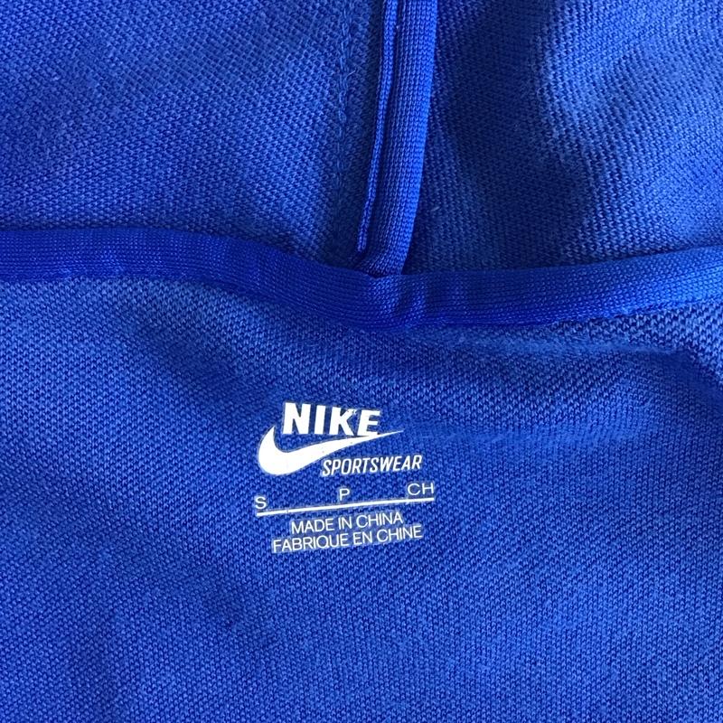 ナイキ NIKE ジャケット、上着 ジャンパー、ブルゾン ジップアップジャケット ジャンパー ジャケット カジュアルジャケット アウター S ロゴ、文字 青 / ブルー / X 赤 / レッド /  メンズ USED 古着 中古 10115123