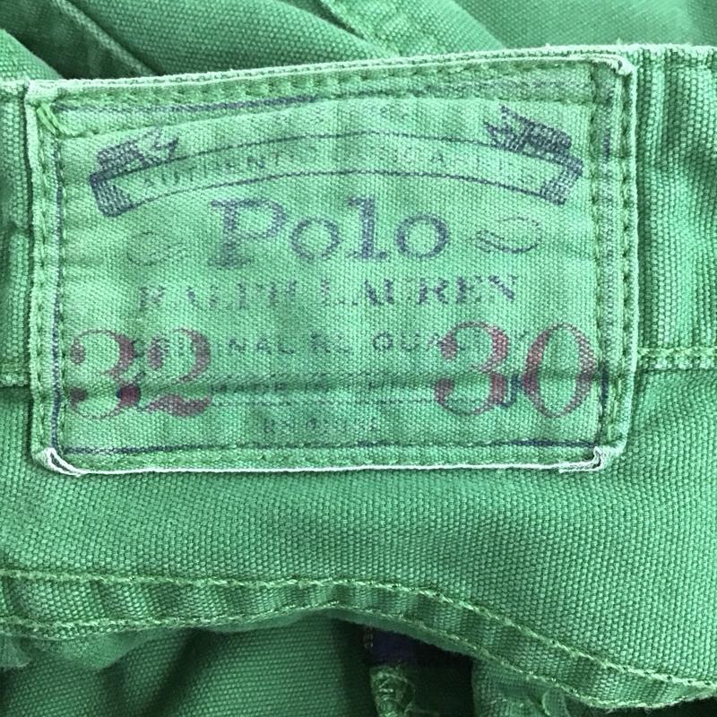 ポロラルフローレン POLO RALPH LAUREN パンツ デニム、ジーンズ デニムパンツ ワイドパンツ カジュアルパンツ 32インチ 無地 緑 / グリーン /  メンズ USED 古着 中古 10136634