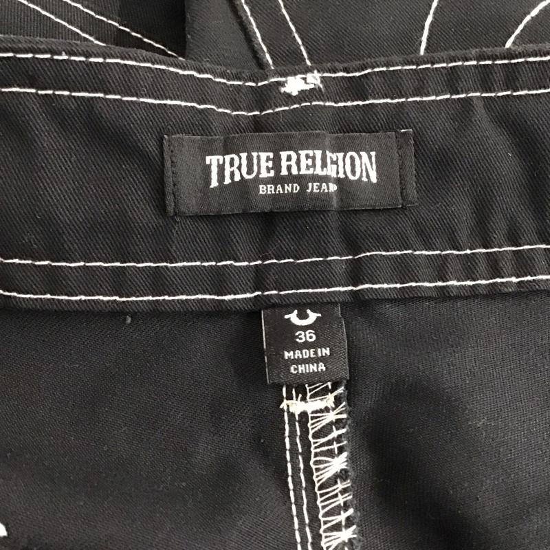 トゥルーレリジョン TRUE RELIGION パンツ ワークパンツ、ペインターパンツ ワイドパンツ カジュアルパンツ ワークパンツ カーゴパンツ 36 無地 黒 / ブラック /  メンズ USED 古着 中古 10142427