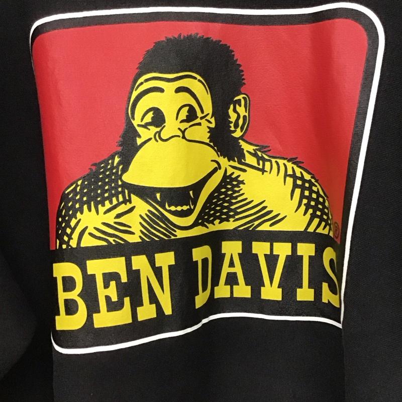 ベンデイビス BEN DAVIS トレーナー 長袖 長袖トレーナー スウェット クルーネック プルオーバー プリント 黒 / ブラック /  メンズ USED 古着 中古 10146175