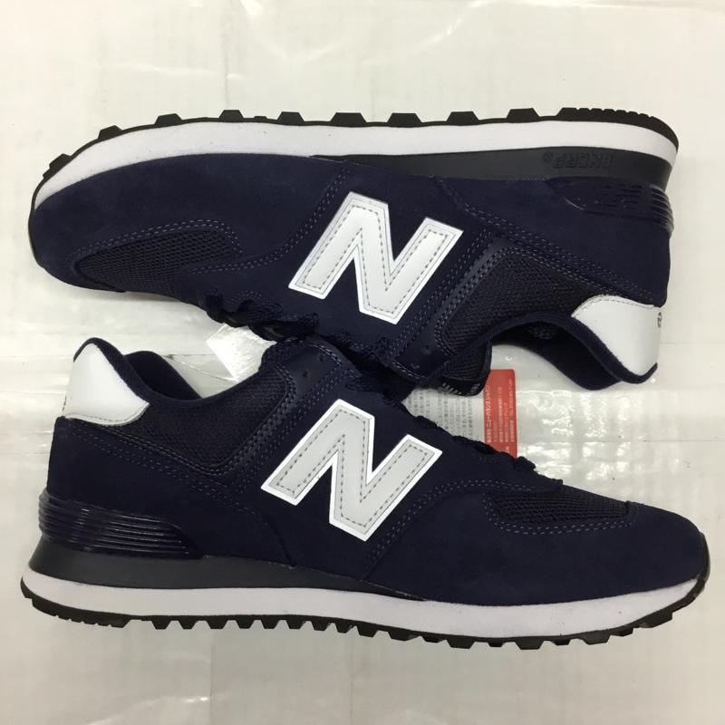ニューバランス New Balance スニーカー スニーカー ML574EN2 タグ付き 26.5cm 26.5cm ロゴ、文字 紺 / ネイビー / X 白 / ホワイト /  メンズ USED 古着 中古 10110181