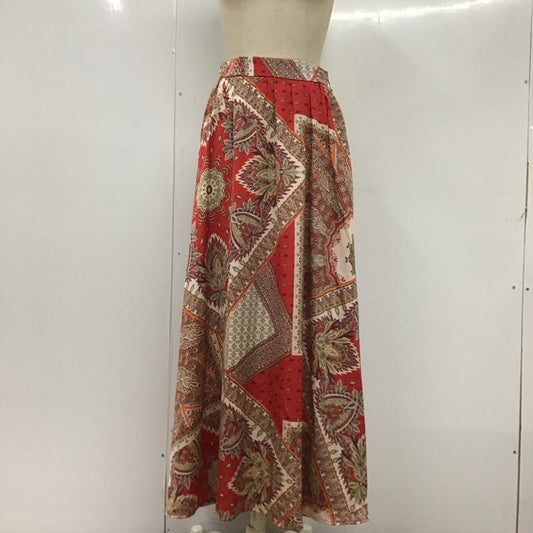 デュラス DURAS スカート ロングスカート ロングスカート フレアスカート カジュアルスカート FREE プリント マルチカラー / マルチカラー /  レディース USED 古着 中古 10117329