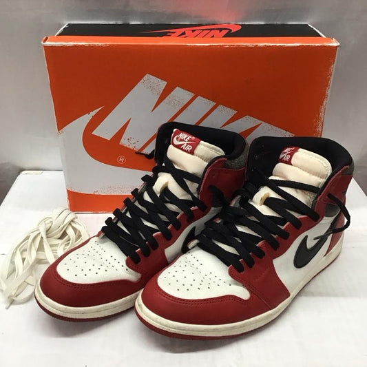 ナイキ NIKE スニーカー スニーカー DZ5485 612 AIR JORDAN 1 RETRO HIGH OG 28cm 箱有 28.0cm ロゴ、文字 白 / ホワイト / X 黒 / ブラック / X 赤 / レッド /  メンズ USED 古着 中古 10111763