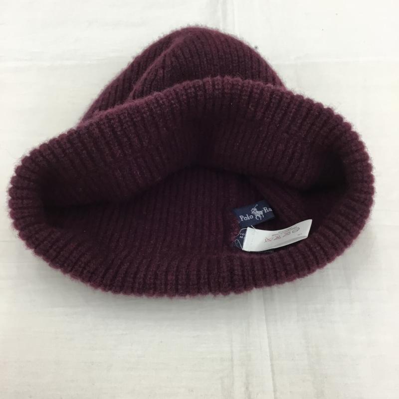 ポロラルフローレン POLO RALPH LAUREN 帽子 ニット帽 ワンポイント ボルドー / ボルドー /  メンズ USED 古着 中古 10140573