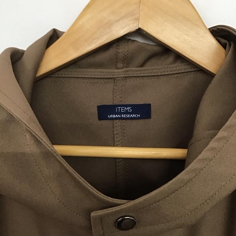 アイテムズ アーバンリサーチ ITEMS URBAN RESEARCH コート コート一般 IT34-17C007 ポリツイル モッズオーバーコート L 無地 茶 / ブラウン /  レディース USED 古着 中古 10142255