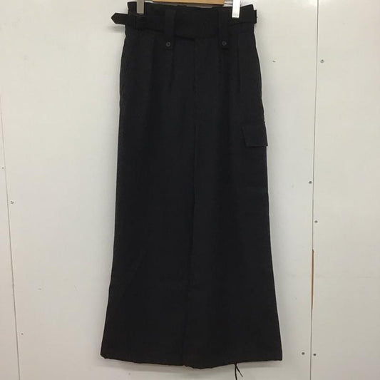 サブレーションズ SUBLATIONS パンツ スラックス スラックスパンツ ワイドパンツ カジュアルパンツ 0 無地 黒 / ブラック /  メンズ USED 古着 中古 10139586