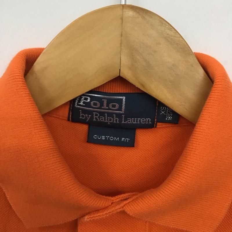 ポロバイラルフローレン Polo by RALPH LAUREN ポロシャツ 半袖 半袖ポロシャツ カラーシャツ 半袖カットソー XS ロゴ、文字 橙 / オレンジ /  メンズ USED 古着 中古 10130838