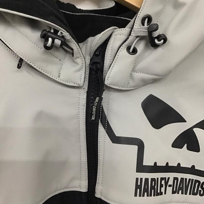 ハーレーダビッドソン Harley-Davidson ジャケット、上着 ジャケット、ブレザー 97413-25vm ウィリーGスカルレぺレントソフトシェルジャケット アウター M プリント 黒 / ブラック / X 灰 / グレー /  メンズ USED 古着 中古 10138186