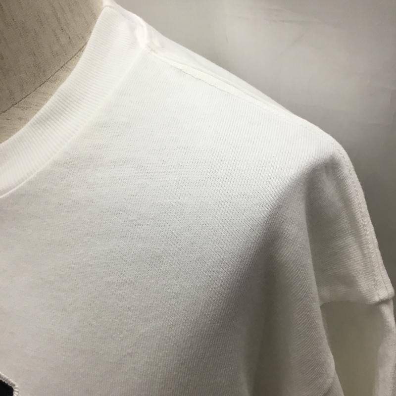 ノーティカ NAUTICA カットソー 半袖 半袖カットソー プリントTシャツ クルーネックカットソー L ロゴ、文字 白 / ホワイト /  メンズ USED 古着 中古 10120480