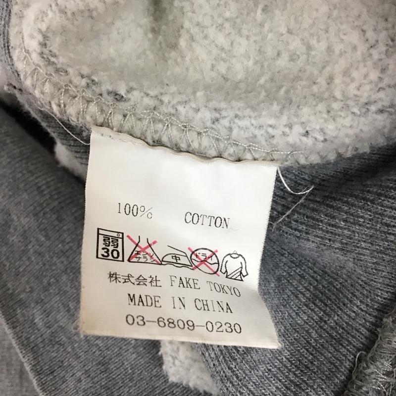 アレックス マットソン ALEX MATTSSON パーカー 長袖 パーカー プルオーバー 裏起毛 ライオン CANDY プリント 灰 / グレー /  メンズ USED 古着 中古 10118088