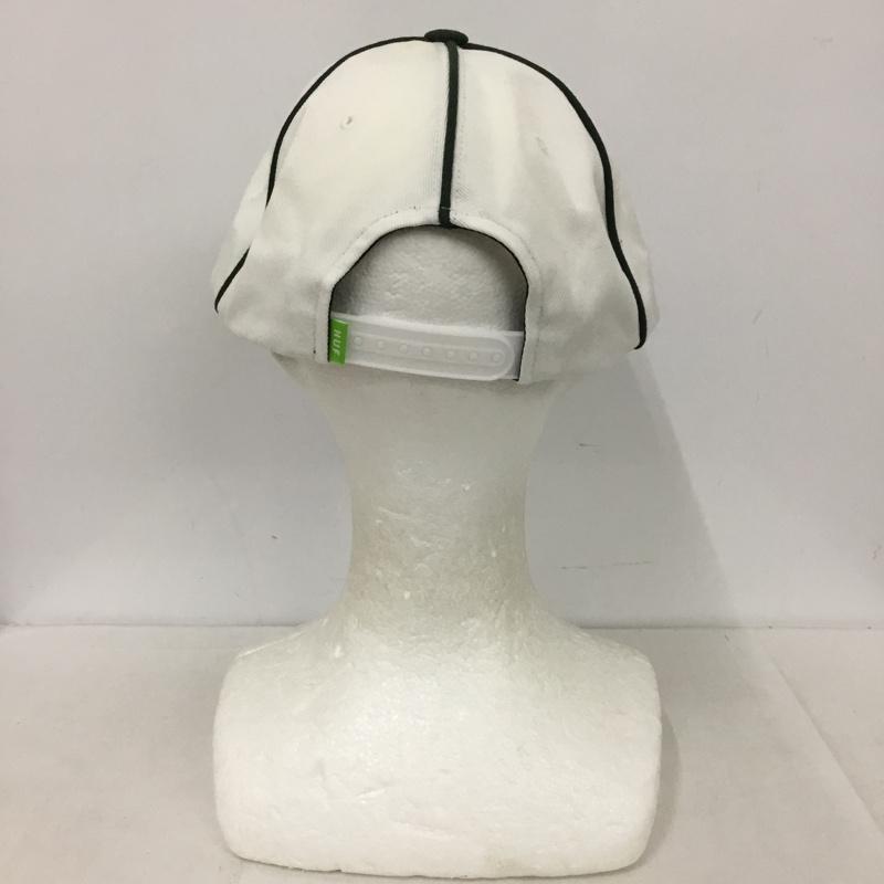 ハフ HUF 帽子 キャップ CLASSIC H BASEBALL PIPING ロゴ、文字 白 / ホワイト / X 緑 / グリーン /  メンズ USED 古着 中古 10150604