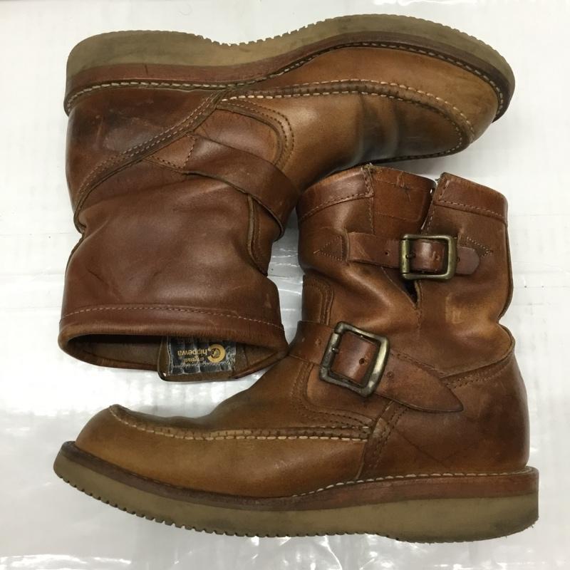 チペワ Chippewa ブーツ エンジニアブーツ L97880 レザー ロゴ、文字 茶 / ブラウン /  メンズ USED 古着 中古 10106646