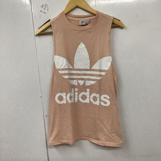 アディダス adidas タンクトップ タンクトップ ce5583 タンクトップ スポーツウェア ノースリーブカットソー L ロゴ、文字 桃 / ピンク /  レディース USED 古着 中古 10129748