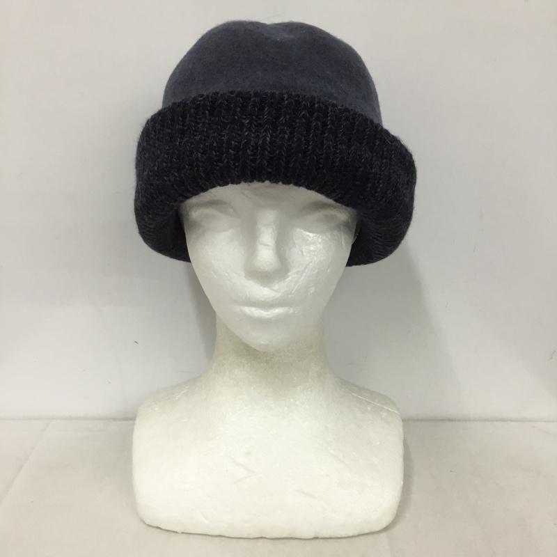 古着 USED 帽子 ニット帽 chisaki ロールキャップ HARU 無地 紺 / ネイビー /  レディース USED 古着 中古 10143990