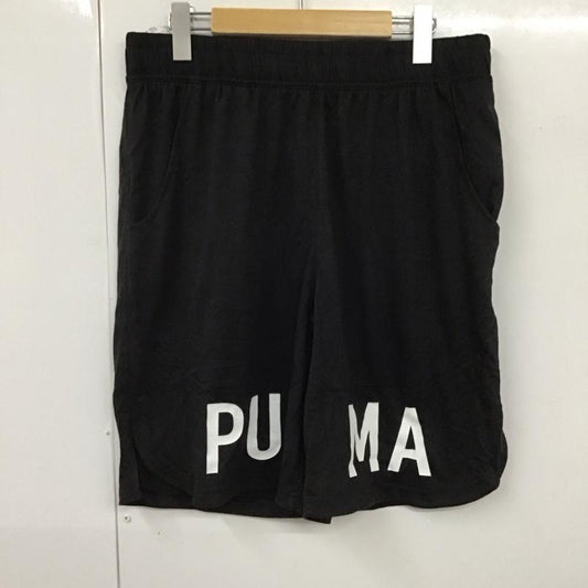 プーマ PUMA パンツ ショートパンツ ショートパンツ ハーフパンツ カジュアルパンツ スポーツウェア L ロゴ、文字 黒 / ブラック /  メンズ USED 古着 中古 10129076