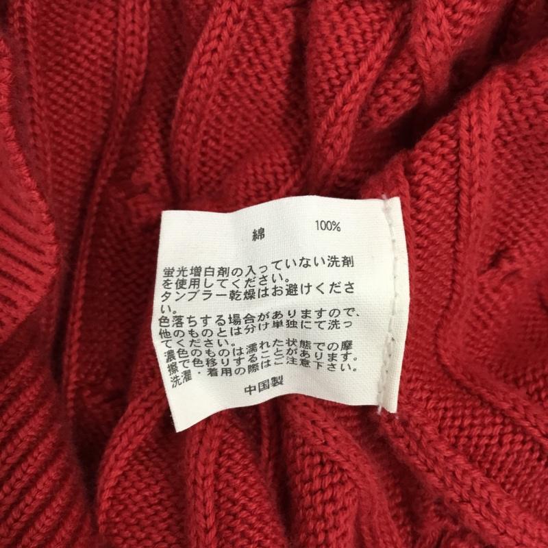 ブルックスブラザーズ BROOKS BROTHERS ニット、セーター 長袖 長袖ニットカットソー ニット セーター スタンドカラーネックニット M  赤 / レッド /  メンズ USED 古着 中古 10113341