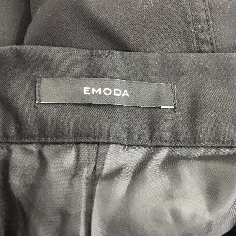 エモダ EMODA パンツ ワークパンツ、ペインターパンツ 042350700401-01 ツータックワイドカーゴパンツ ワイドパンツ S 無地 黒 / ブラック /  レディース USED 古着 中古 10149359