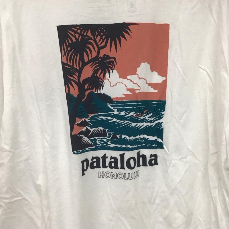 パタゴニア patagonia Tシャツ 半袖 半袖カットソー プリントTシャツ クルーネックカットソー XL プリント 白 / ホワイト /  メンズ USED 古着 中古 10145049