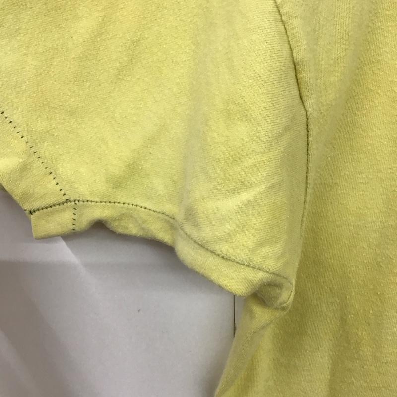 チャンピオン Campion Tシャツ 半袖 XL ロゴ、文字 X プリント 黄 / イエロー /  メンズ USED 古着 中古 10130882