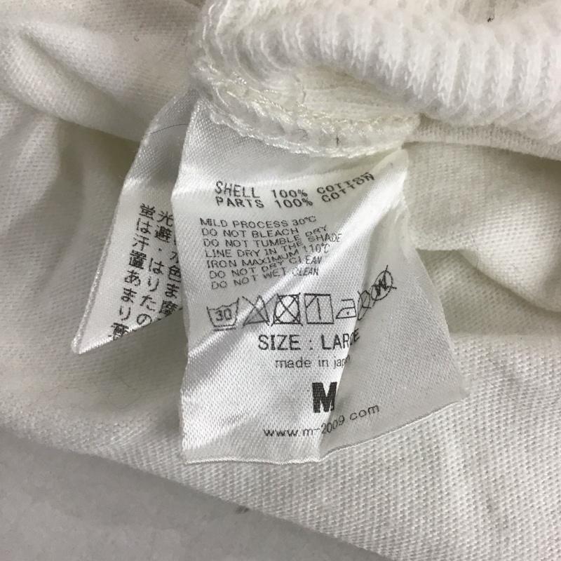 エム M Tシャツ 半袖 L プリント X ロゴ、文字 白 / ホワイト /  メンズ USED 古着 中古 10138212