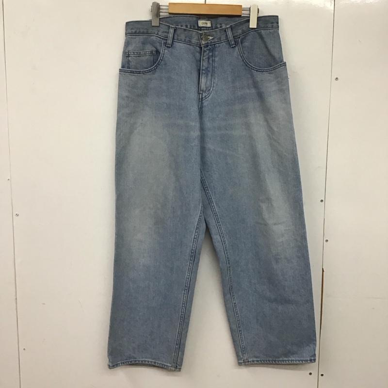 シオタ CIOTA パンツ デニム、ジーンズ nptm-11bg 33インチ 無地 水色 / ライトブルー /  メンズ USED 古着 中古 10144875
