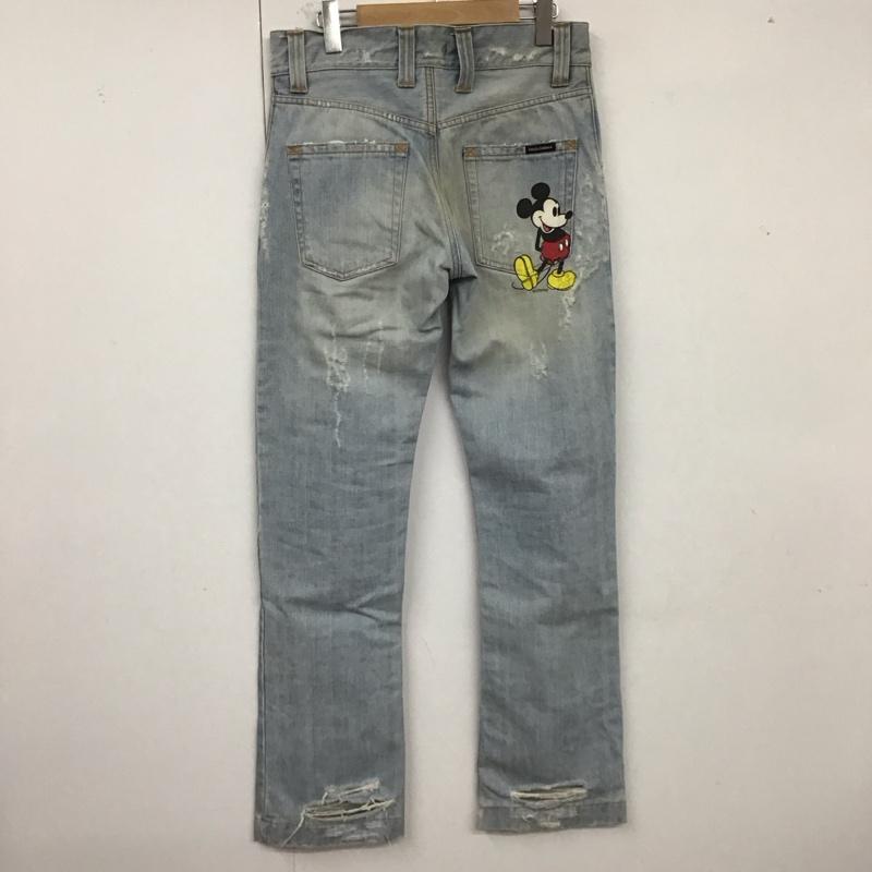ドルチェアンドガッバーナ DOLCE&GABBANA パンツ デニム、ジーンズ ミッキー ディズニー 44 無地 水色 / ライトブルー /  メンズ USED 古着 中古 10121897